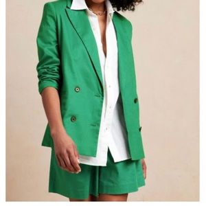 Banana Republic Factory Linen- Blend Blazer